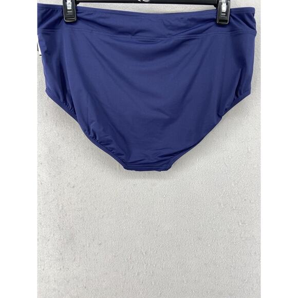 NWT Lands End Swim Bottom Womens Sz XL (18) Navy Blue High Waist Slimming $36 - Picture 6 of 9
